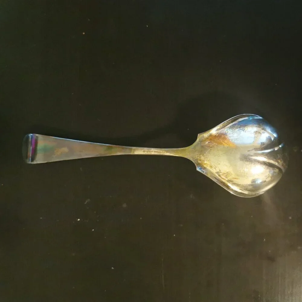 Antique‎ ROGERS BRO Flowers Pattern Silver Plate Ladle